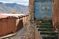 Typical colonial Architecture in Cusco Royalty Free Stock Photo