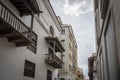 A typical colonial balcony of Cartagena de Indias Royalty Free Stock Photo