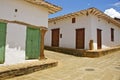 Colonial street. Barichara, Colombia Royalty Free Stock Photo