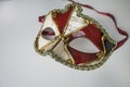 Typical colored venetian mask