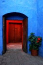 Typical colorful colonial style in Arequipa