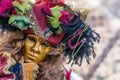 Typical colorful mask from the venice carnival