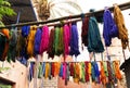 Typical colorful textiles dye