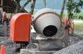 A typical concrete mixer