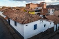 A typical corner house in Cusco, Peru