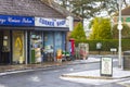 A typical corner shop and a local beauticians open for business on a bleak winter morning on the Ballymaconnell Road Bangor Count