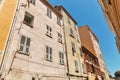 Typical Corsican houses in Ajaccio, France Royalty Free Stock Photo