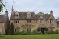 Typical Cotswold cottages on the River Eye, Lower Slaughter, Gloucestershire, Cotswolds, England, UK Royalty Free Stock Photo