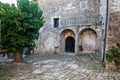 Typical courtyard in Groznjan Royalty Free Stock Photo
