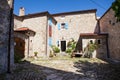 Typical courtyard in Groznjan Royalty Free Stock Photo