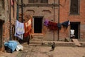 Typical courtyard in Nepal