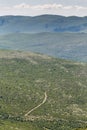 Typical croatian landscape in the mountains