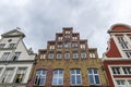 Typical crow-stepped gabled town house in Lunenburg, Germany Royalty Free Stock Photo