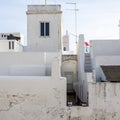 Typical cubist architecture of Olhao city