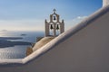 Typical Cycladic style bell tower, Greece Royalty Free Stock Photo