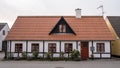 Typical Danish house located at the island of Samso Royalty Free Stock Photo