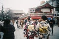 A typical day at Asakusa temple in Tokyo