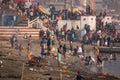 Typical day on the banks of the river Ganges