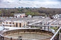 Typical day at a large wastewater treatment plan facility