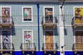 Typical decoration of the facade of the house in Lisbon