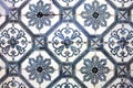 Typical decorative tiles, antique tiles detail Lisbon, art and d