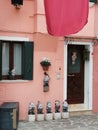 Typical door- burano island-Venice- italy