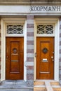 Typical dutch architectural detail, a door in Amsterdam