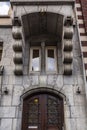 Typical dutch architectural detail, a door in Amsterdam