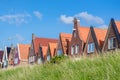 Typical Dutch family houses, traditional village historic architecture, Netherlands Royalty Free Stock Photo