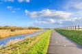 Typical Dutch flat polder landscape Royalty Free Stock Photo