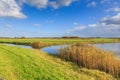 Typical Dutch flat polder landscape Royalty Free Stock Photo