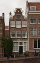 Typical Dutch houses in the center of Amsterdam.