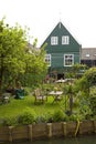 Typical Dutch houses in village Marken