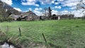 A typical dutch landscape, with a farm