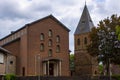 Typical Dutch protestant church in Afferden in Limburg, Netherlands, Europe Royalty Free Stock Photo