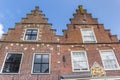 Typical dutch step gables in Edam Royalty Free Stock Photo