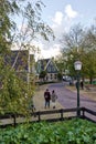 Typical Dutch street from a small village