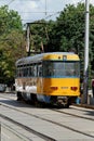 Typical Eastern Europe tram downtown Sofia, Bulgaria