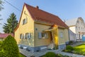 Typical elderly house in housing area in a suburban street of Munich, Germany Royalty Free Stock Photo