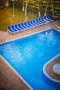 Typical Empty Pool of a All Inclusive Resort Royalty Free Stock Photo