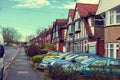 Typical english street in London.