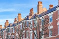 Typical English terraced houses in West Hampstead, London Royalty Free Stock Photo