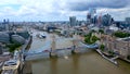 Typical Establishment shot over London from above Royalty Free Stock Photo