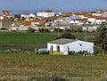 Village panorama of La Coronada, Extremadura - Spain Royalty Free Stock Photo