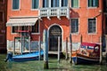 Typical facade of house in Venice, Italy Royalty Free Stock Photo