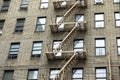 Typical facades of the Bronx neighborhood of New York (USA) Royalty Free Stock Photo