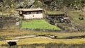 Typical farm of Kham, Tibet Royalty Free Stock Photo