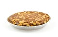 Typical filled Dutch pie with almond Royalty Free Stock Photo