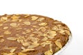 Typical filled Dutch pie with almond Royalty Free Stock Photo