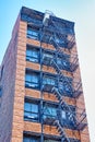 Typical fire escape staircase in New York Royalty Free Stock Photo